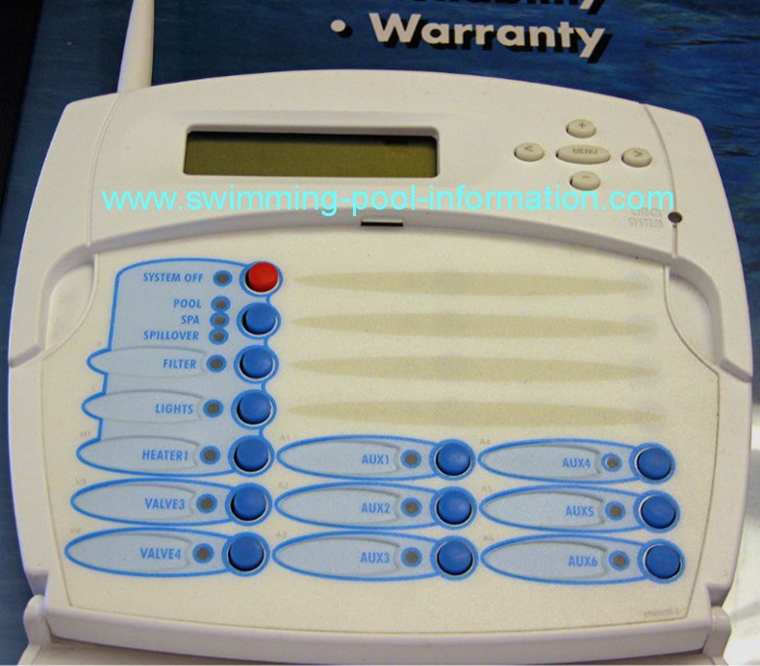 pool swimming goldline controls remote wireless digital tabletop